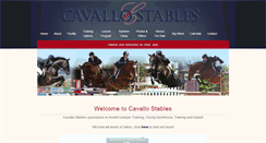 Desktop Screenshot of cavallostables.com