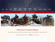 Tablet Screenshot of cavallostables.com